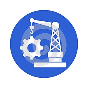 Cogwheel lifter Vector Icon which can easily modify or edit