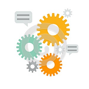 Cogwheel vector illustration