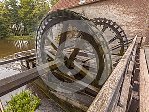 Cogwheels at a watermill