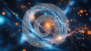 coherence syncing quantum particle