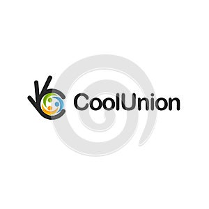 Cohesion icon. Ok symbol, Okay vector logo, high quality photo