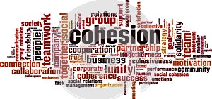 Cohesion word cloud