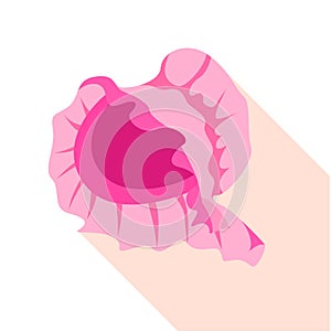 Coif icon, flat style