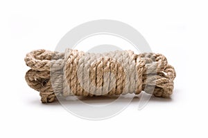 Coil of hemp rope