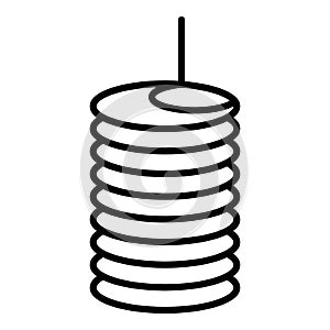 Coil icon, outline style