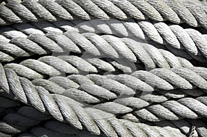 Coil of old rope