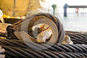 Coil of sling or wire rope