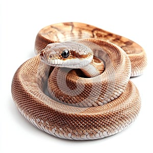 Coiled Brown Python Close-up, Macro Photography, Reptile, Snake, Scale Texture python, reptile photography