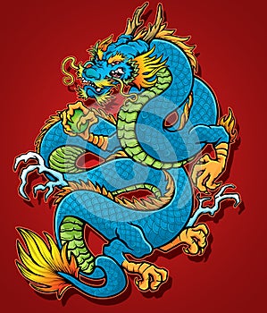 Coiled Chinese Dragon