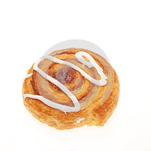 Coiled Danish pastry photo