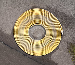 Coiled hosepipe
