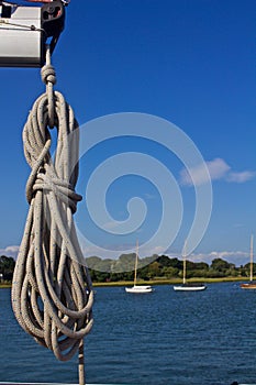 Coiled Line Hanging from Boom