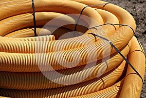 Coiled plastic tubing