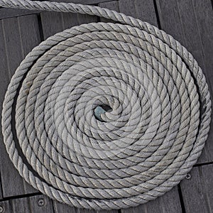 Coiled rope