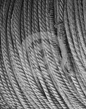 Coiled rope detail