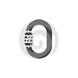 Coiled rope vector icon