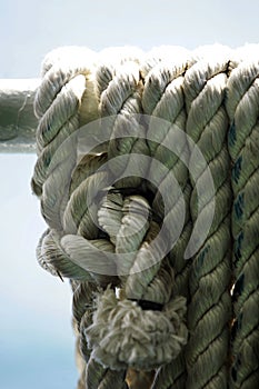 Coils of old rope