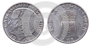 Coin 1 crown. Carl XVI Gustav. Sweden.