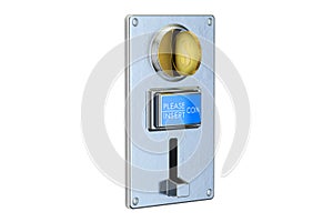 Coin Acceptor, 3D rendering photo