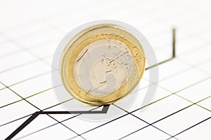 Coin on a chart