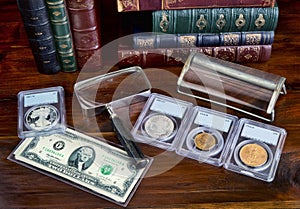 Coin Collecting Hobby.