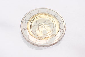 A coin collection of 2 euro commemorative coins