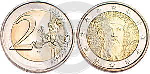 A coin collection of 2 euro commemorative coins