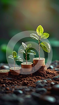 Coin cultivation thrives savings grow into a flourishing business tree