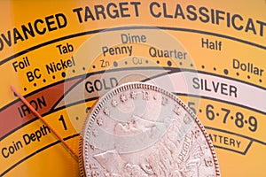 Coin detector meter