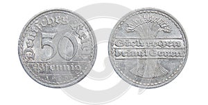 Coin of Germany 50 PFENINGS 1920