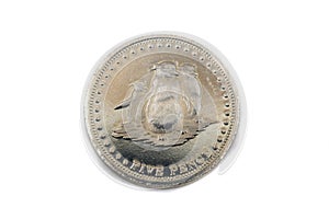 A coin from Gough Island