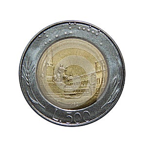 Coin of Italy 500 lire