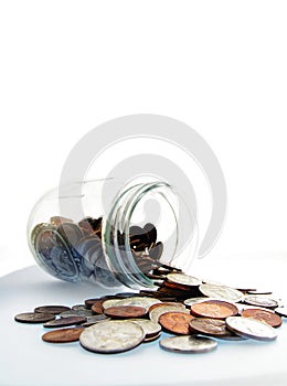 Coin jar money