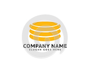 Coin Logo Template Design Vector