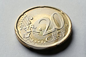 Coin macro 20 euro cent