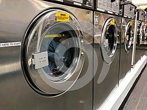 Coin-op Dryers with laundry