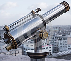 Coin operated monocular with Paris