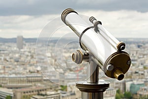 Coin operated telescope