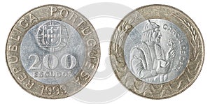 Coin Portuguese escudo photo