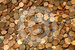 coin shortage, pennies scattered, one cent, Abe Lincoln