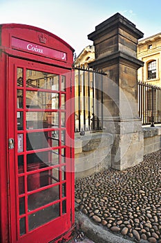 Coin telephone box, Oxford