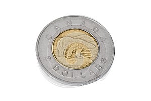 Coin of two Canadian dollars