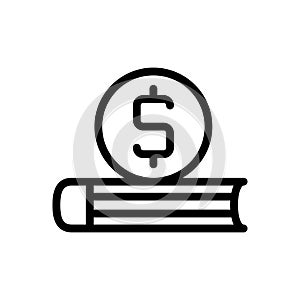 Coin  vector thin line icon