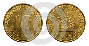10 pfennig 1992