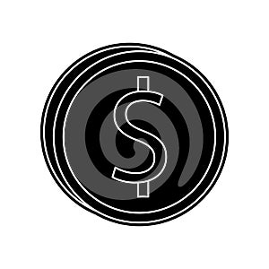 coinage icon. Element of Banking for mobile concept and web apps icon. Glyph, flat icon for website design and development, app photo