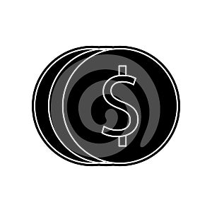 coinage icon. Element of Banking for mobile concept and web apps icon. Glyph, flat icon for website design and development, app