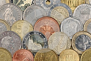 Coins from all over the world photo