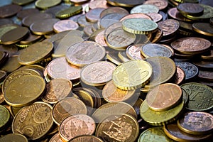 Coins background cents