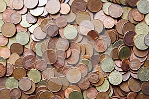 Coins background cents