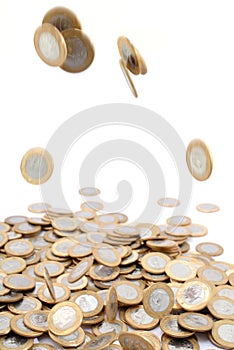 Coins Falling photo